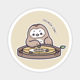 Kawaii Games Crokinole Owl Magnet